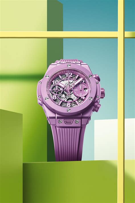 hublot big bang unico summer purple|hublot big bang 42mm price.